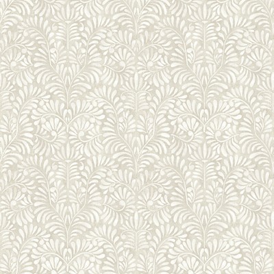 Brewster Wallcovering Elma Taupe Fiddlehead Wallpaper Taupe