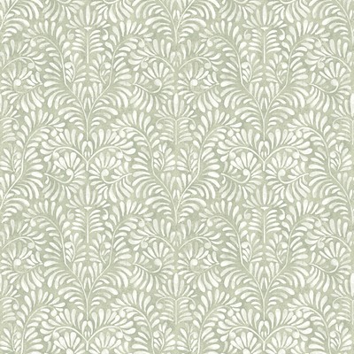 Brewster Wallcovering Elma Sage Fiddlehead Wallpaper Sage