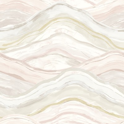 Brewster Wallcovering Dorea Pastel Striated Waves Wallpaper Pastel