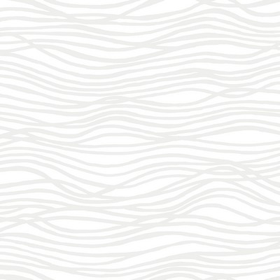 Brewster Wallcovering Galyn White Pearlescent Wave Wallpaper White