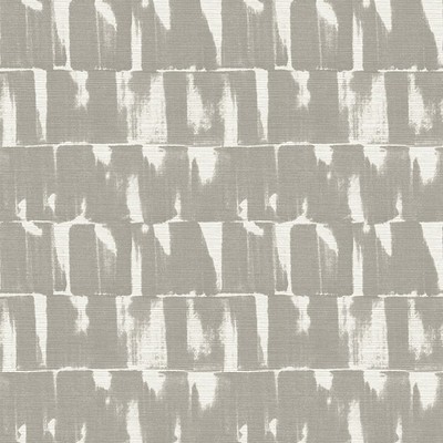 Brewster Wallcovering Bancroft Grey Artistic Stripe Wallpaper Grey