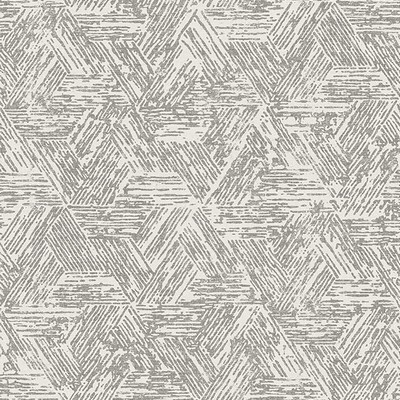 Brewster Wallcovering Retreat Charcoal Quilted Geometric Wallpaper Charcoal