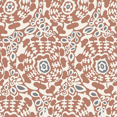 Brewster Wallcovering Divine Rust Abstract Medallion Wallpaper Rust
