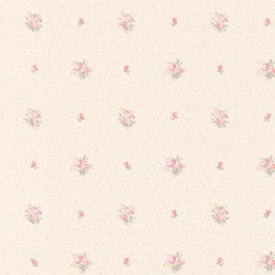 Brewster Wallcovering Beatrice cream Floral Bouquet Cream