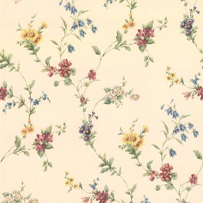 Brewster Wallcovering Yelena White Midscale Floral White