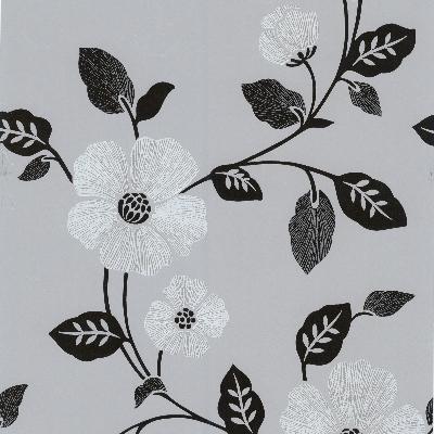 Brewster Wallcovering Maddison Silver French Floral Silver