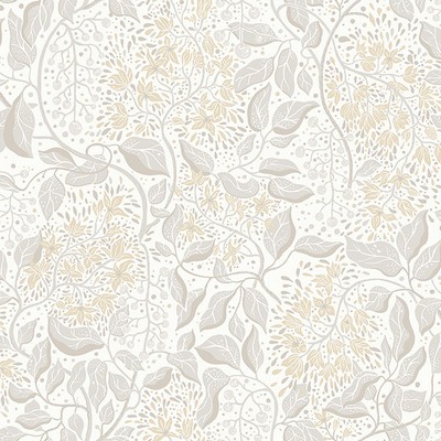 Brewster Wallcovering Turi Khaki Twining Vines Wallpaper Khaki