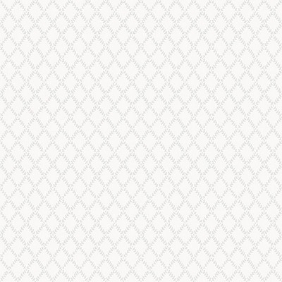 Brewster Wallcovering Trevor White Leaf Trellis Wallpaper White