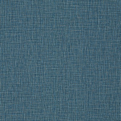 Brewster Wallcovering Eagen Blue Linen Weave Wallpaper Blue
