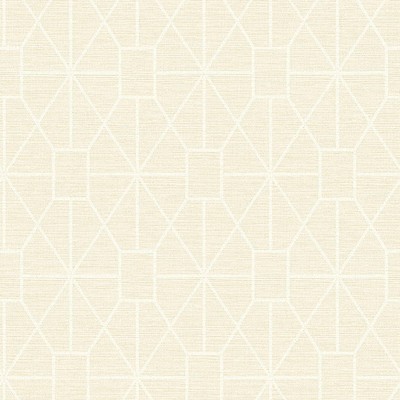 Brewster Wallcovering Stevenson Cream Trellis Wallpaper Cream