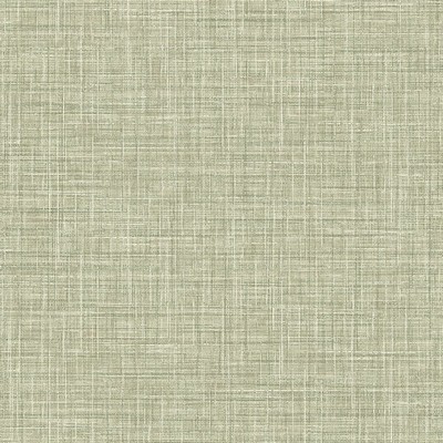 Brewster Wallcovering Tuckernuck Green Faux Linen Wallpaper Green