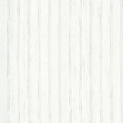 Brewster Wallcovering Wainscot White Wood Panel White