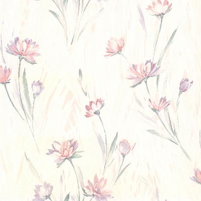 Brewster Wallcovering Veldt Lavender Chic Floral Lavender