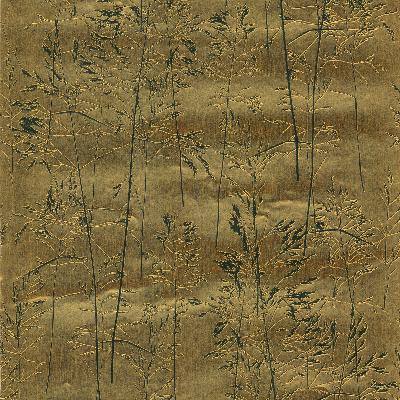Brewster Wallcovering August Gold Botanical Silhouette Gold