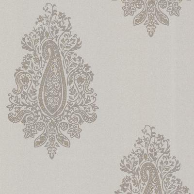 Brewster Wallcovering Dynasty Taupe Paisley Taupe
