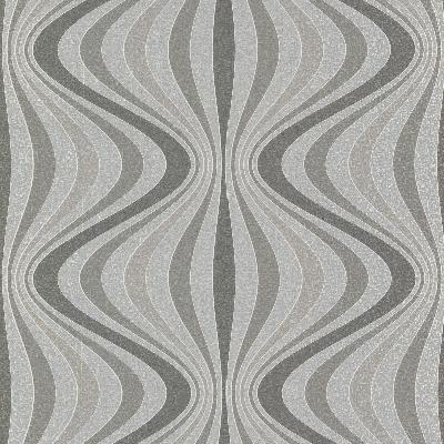 Brewster Wallcovering Hendrix Silver Gravure Ogee Silver
