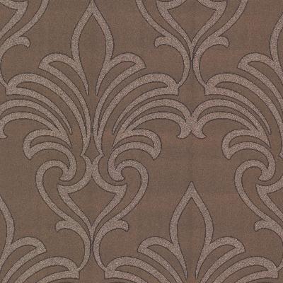Brewster Wallcovering Arras Taupe New Damask Cream