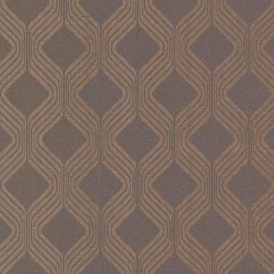 Brewster Wallcovering Alcaston  Taupe Geometric Ogee Cream