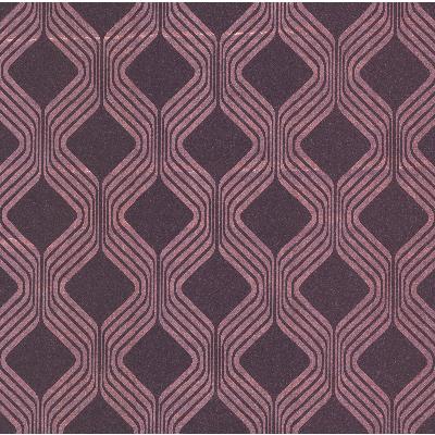 Brewster Wallcovering Alcaston  Pink Geometric Ogee Gold