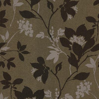 Brewster Wallcovering Carina Brown Silhouette Floral Brown