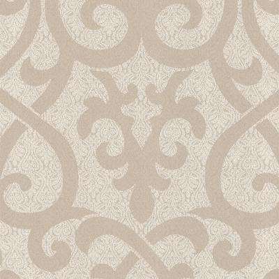 Brewster Wallcovering Giselle Light Brown Ironwork Damask  Light Brown