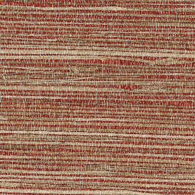 Brewster Wallcovering Yan Yan Red Grasscloth Red