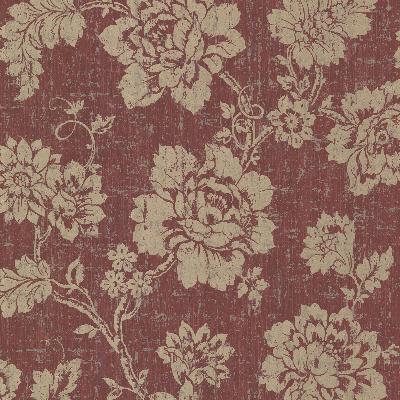 Brewster Wallcovering Giardina Red Floral Trail Red