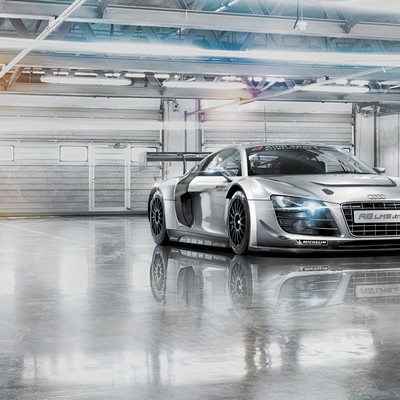 Brewster Wallcovering Audi R8 Le Mans Wall Mural Blacks