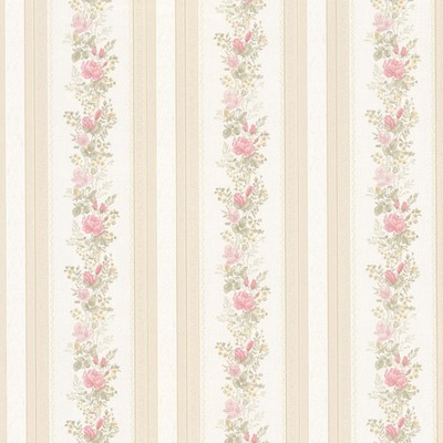 Mirage Alexis Pink Satin Floral Stripe Pink