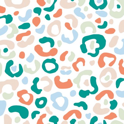 Brewster Wallcovering Multi Bright Leopard Spots Peel & Stick Wallpaper Multicolor