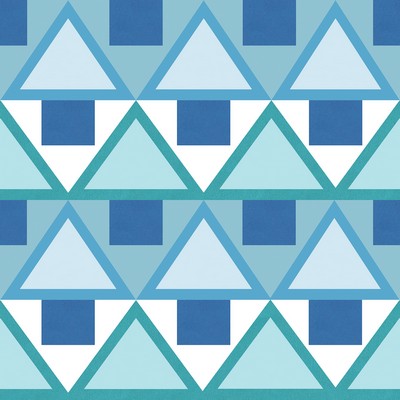 Brewster Wallcovering Blue Madaket Geometric Peel & Stick Wallpaper Blues