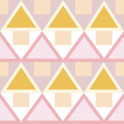 Brewster Wallcovering Pink Madaket Geometric Peel & Stick Wallpaper Pinks