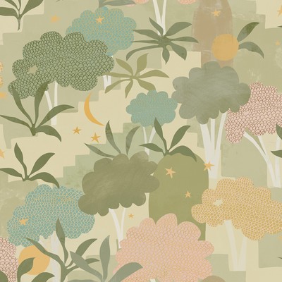 Brewster Wallcovering Sage Bohemian Walk Peel & Stick Wallpaper Greens
