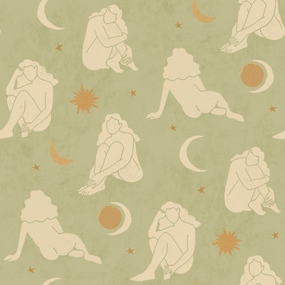 Brewster Wallcovering Sage Nudes Peel & Stick Wallpaper Greens