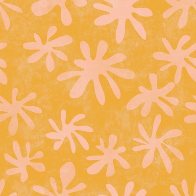 Brewster Wallcovering Orange Field of Flowers Peel & Stick Wallpaper Oranges