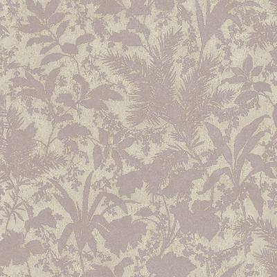 Brewster Wallcovering Fauna Purple Silhouette Leaves Wallpaper Mauve