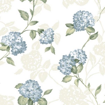 Warner Arbor Rose Blue Floral Trail Blue