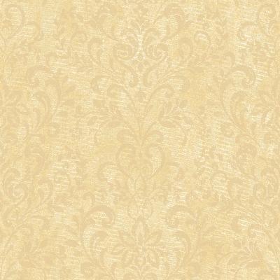 Brewster Wallcovering Yellow Country Damask Yellow