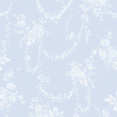 Brewster Wallcovering Chandelier Gates Blue Gemstone Floral Drape Wallpaper Blue Gemstone