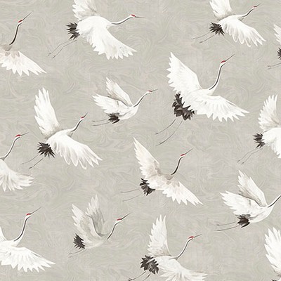 Brewster Wallcovering Crane You Later Dove Grey Wall Mural Greys