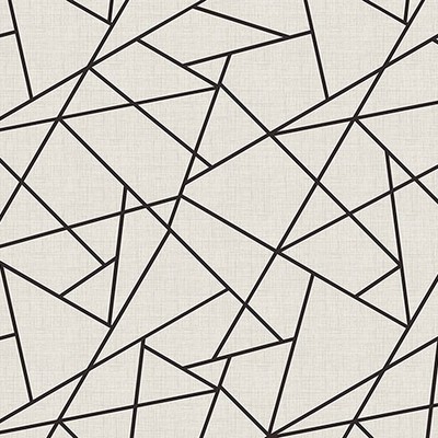 Brewster Wallcovering Modern Lines Black on Dove Grey Wall Mural Neutrals