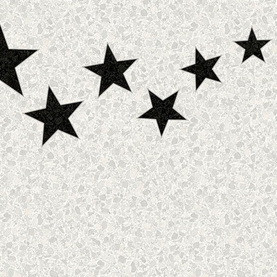 Brewster Wallcovering Terrazzo Stars Black on Dove Grey Wall Mural Greys