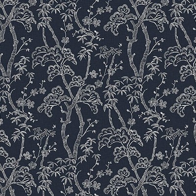 Brewster Wallcovering Storybook Forest Denim Blue Wall Mural Blues