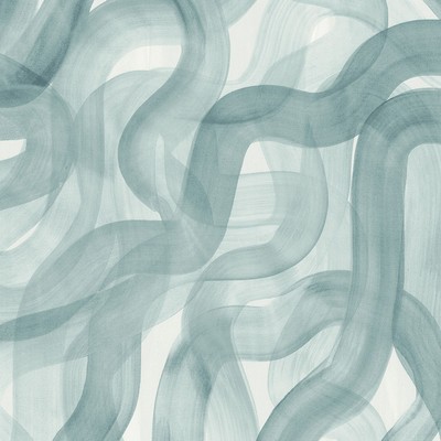 Brewster Wallcovering Waves Seaglass Wall Mural Blues