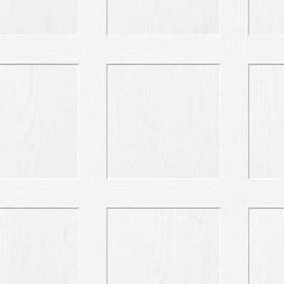 Brewster Wallcovering White Chase WallCoving Peel & Stick Wallpaper Whites & Off-Whites