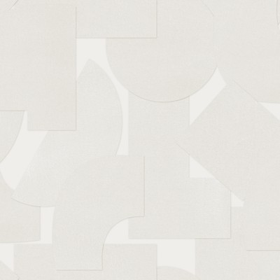 Brewster Wallcovering White Bas Shapes Peel & Stick Wallpaper Whites & Off-Whites