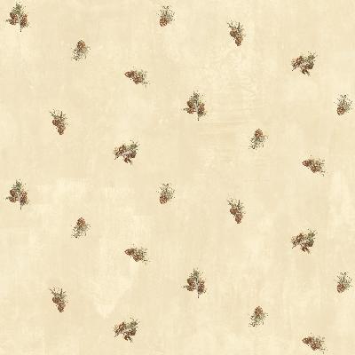 Brewster Wallcovering Welsh Wheat Pinecone Toss Wallpaper Neutral