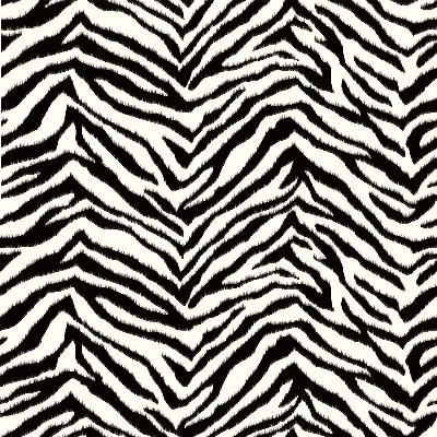 Brewster Wallcovering Mia Black Faux Zebra Stripes Wallpaper Black