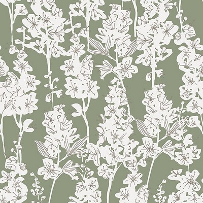Brewster Wallcovering Sage Larkspur Peel & Stick Wallpaper Sage