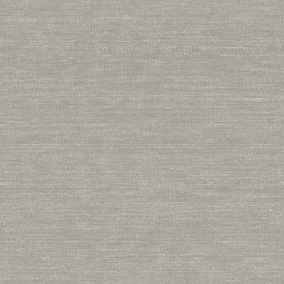 Brewster Wallcovering Shalene Charcoal Faux Silk Fabric Wallpaper Grey